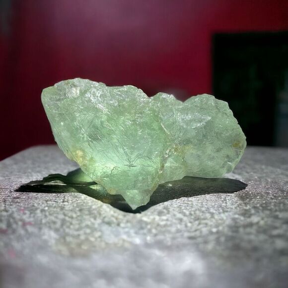 Green Fluorite Raw‎ Crystal Free Form - Picture 1 of 11